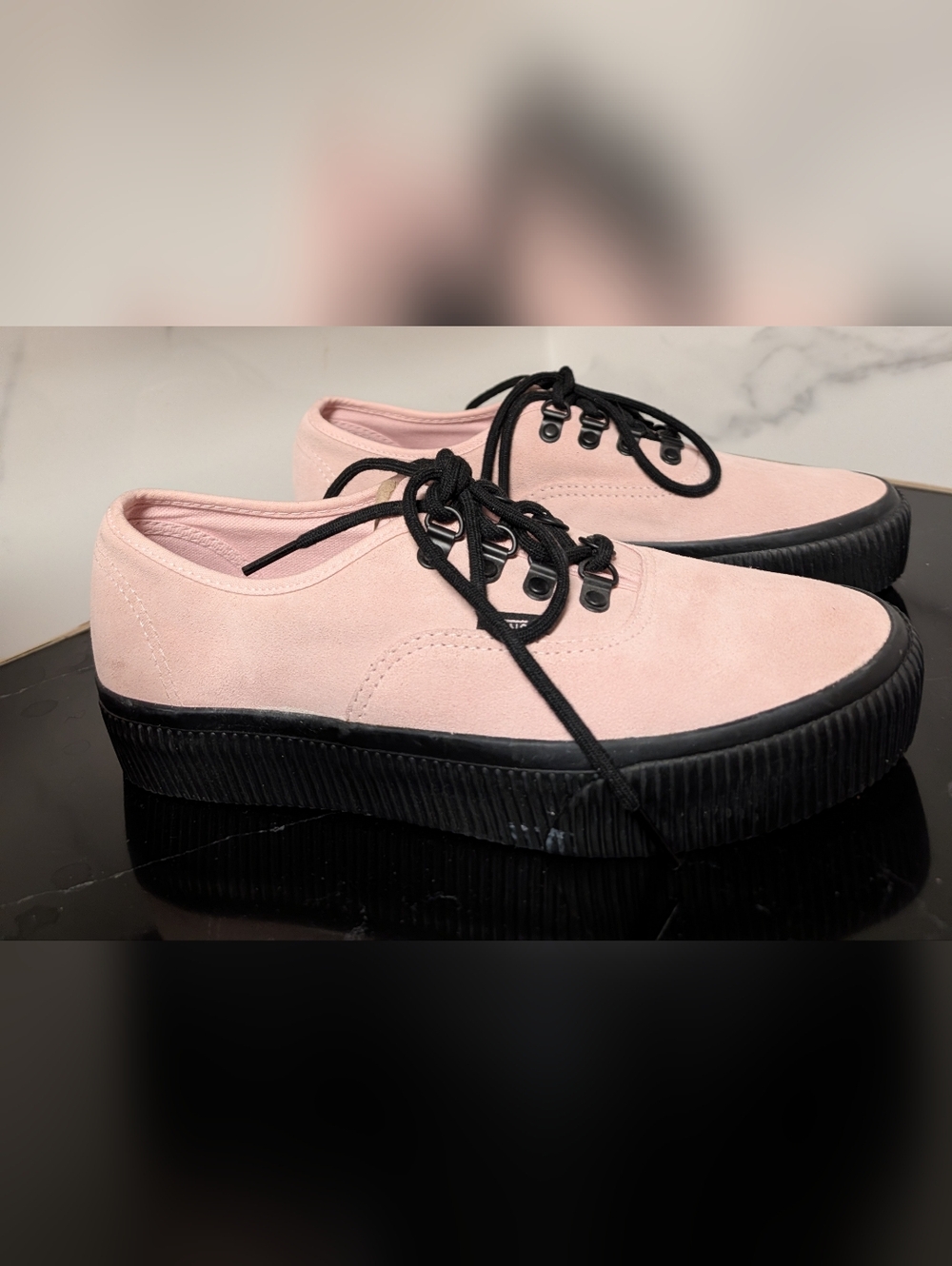Vans Authentic Platform 2.0 'Embossed - Chalk Pink' Sneakers Size 10 Used Exc - Picture 6 of 13
